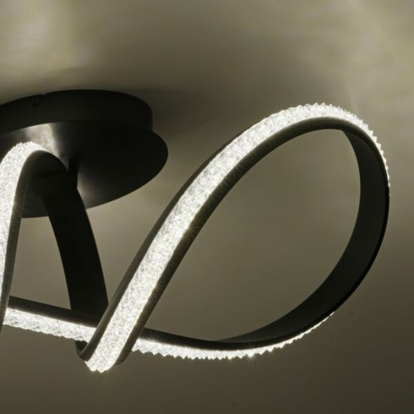 JUST LIGHT. 8475-18 - Lampadario a plafone LED dimmerabile BRILLA LED/29W/230V nero
