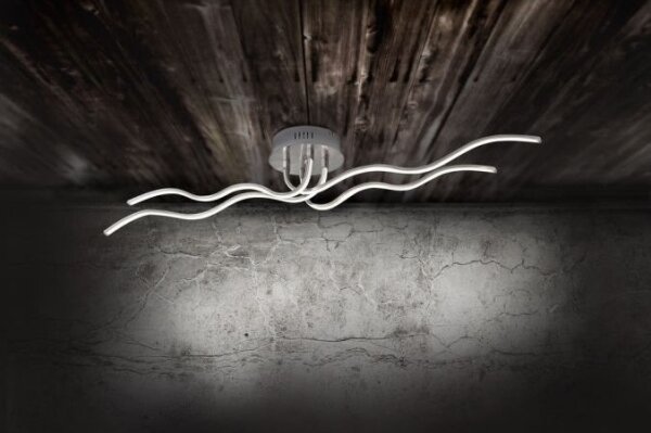 JUST LIGHT. 15126-55 - Lampadario a plafone LED WAVE LED/29,4W/230V cromo