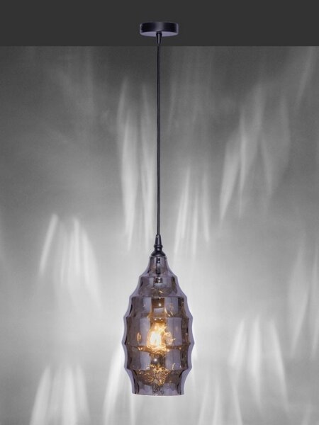 Paul Neuhaus 8267-25 - Lampadario a sospensione con filo SCARLETT 1xE27/60W/230V diametro 19 cm nero