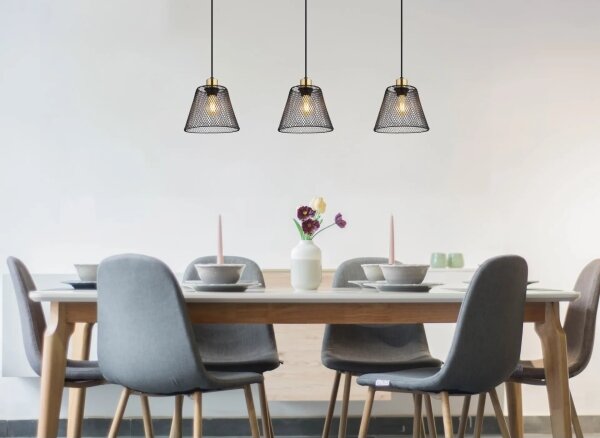 Globo 15646-3H - Lampadario a sospensione con filo BAKU 3xE27/40W/230V