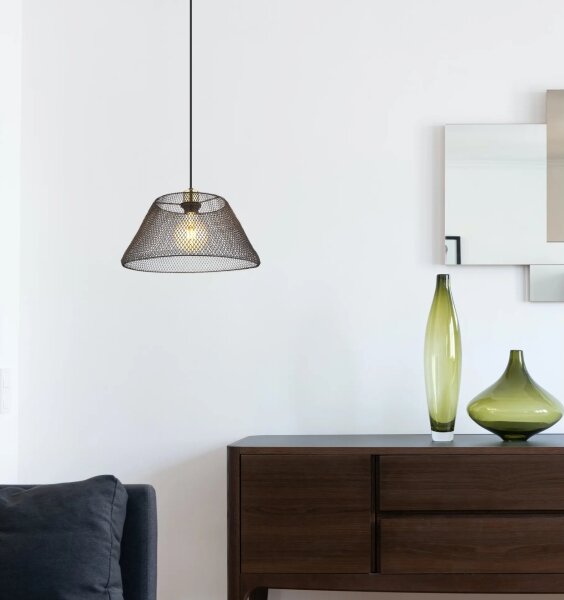 Globo 15646H1 - Lampadario a sospensione con filo BAKU 1xE27/40W/230V diametro 36 cm
