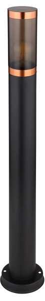 Globo 31588BC - Lampada da esterno BOSTON 1xE27/23W/230V IP44 80 cm nero/rame