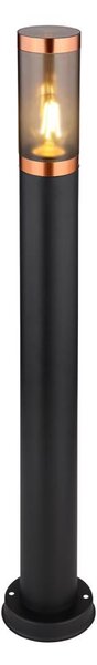 Globo 31588BC - Lampada da esterno BOSTON 1xE27/23W/230V IP44 80 cm nero/rame