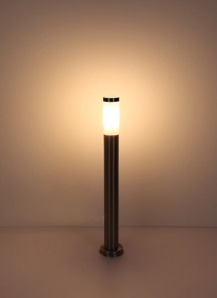 Globo 31588 - Lampada da esterno BOSTON 1xE27/23W/230V IP44 80 cm cromo lucido