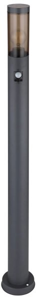 Globo 3159SAS - Lampada da esterno con sensore BOSTON 1xE27/15W/230V IP44 110 cm nero