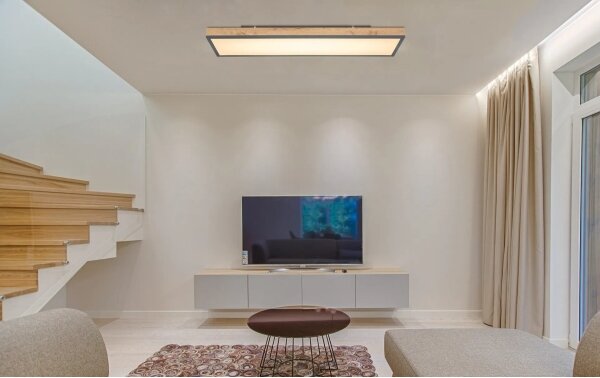 Globo 416080WD5-CCT - Plafoniera da soffitto a LED dimmerabile DORO/36W/230V 2700-6500K + telecomando marrone