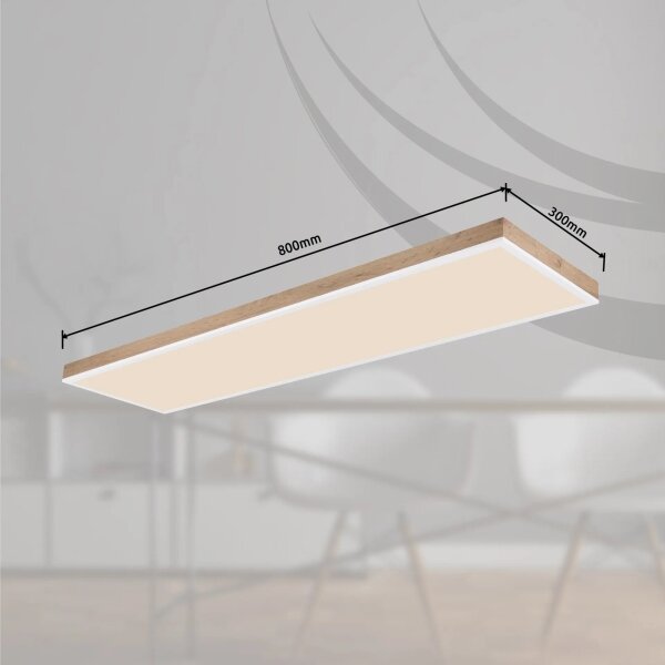 Globo 416080WWD5-CCT- Plafoniera LED dimmerabile DORO LED/36W/230V 2700-6500K + telecomando marrone