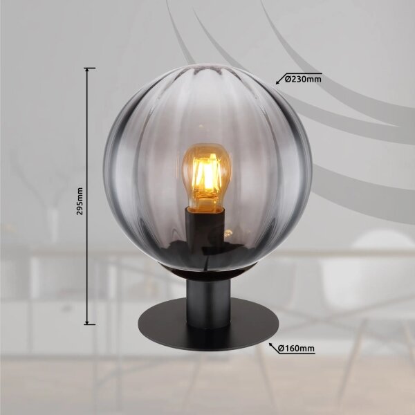Globo 15216T - Lampada da tavolo DALLERTA 1xE27/12W/230V