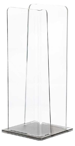 Vesta Portabicchieri verticale con struttura in plexiglass per bicchieri di plastica Like Water Bianco/Tortora