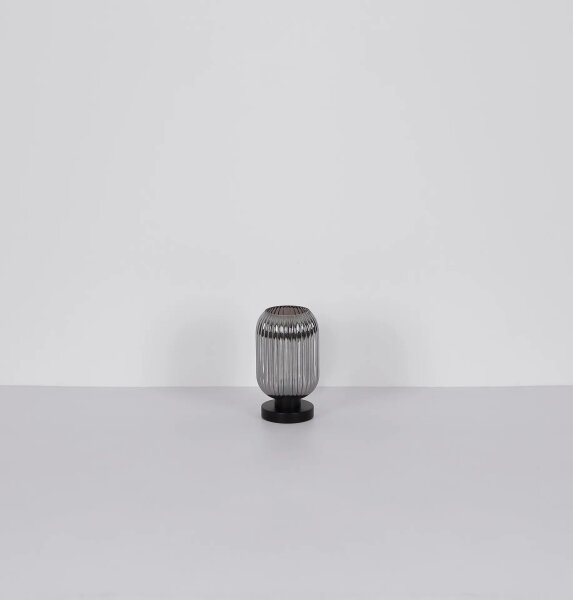 Globo 15469TS - Lampada da tavolo NORMY 1xE27/40W/230V grigio
