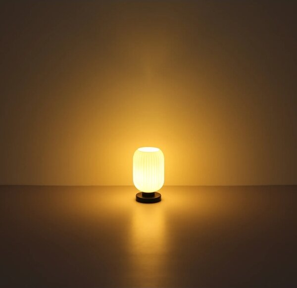 Globo 15469TO - Lampada da tavolo NORMY 1xE27/40W/230V bianco