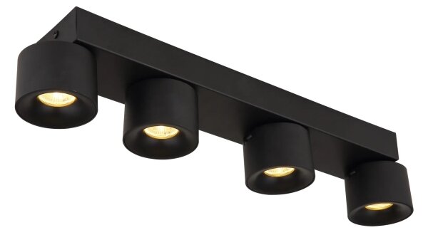 Globo 56961-4B - Faretto LED RAE 4xLED/6W/230V nero