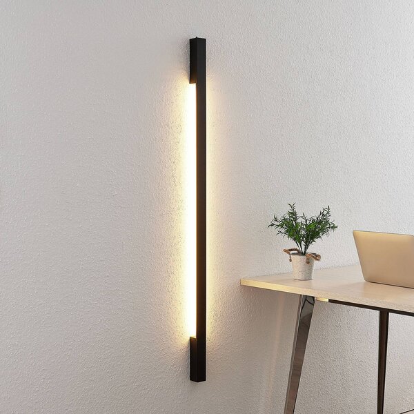 Applique da parete a LED Ivano Arcchio, Nero, Corridoio, Alluminio, Moderno, Applique a LED