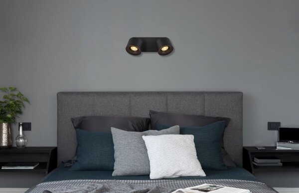 Globo 56961-2B - Faretto LED RAE 2xLED/6W/230V nero