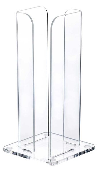 Vesta Portabicchieri da caffè verticale struttura in plexiglass dalle linee moderne Break Plexiglass Trasparente