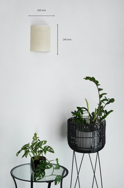 Brilagi - Applique SEMI 1xE27/15W/230V diametro 20 cm color crema