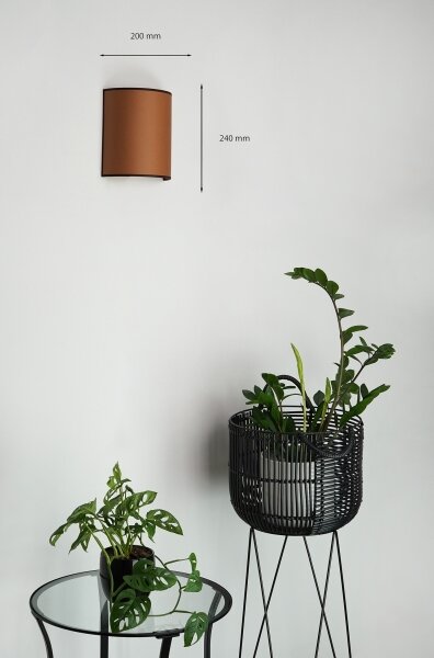 Brilagi - Applique SEMI 1xE27/15W/230V diametro 20 cm marrone