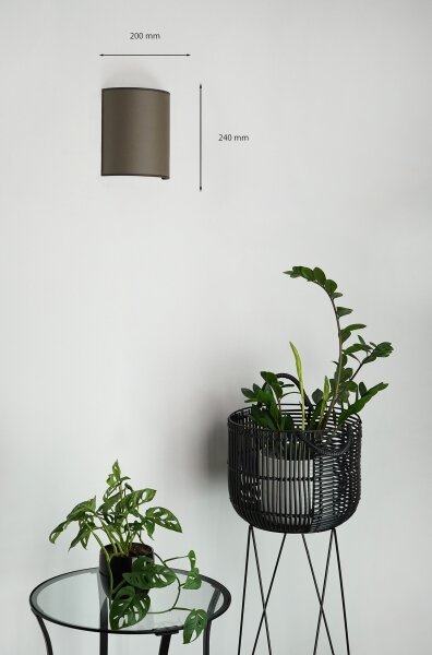 Brilagi - Applique SEMI 1xE27/15W/230V diametro 20 cm marrone