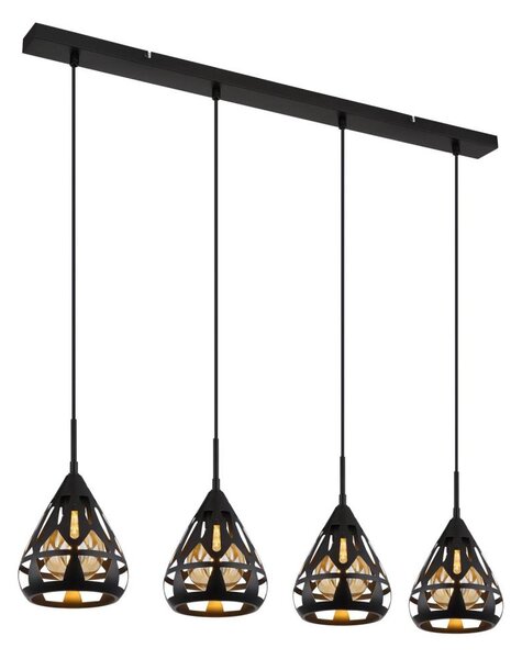 Globo 15889-4H - Lampadario a sospensione con filo HASSAN 4xE27/40W/230V