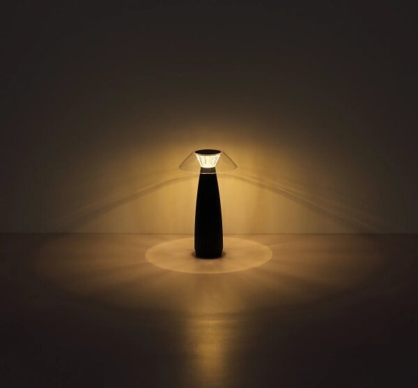 Globo 21021B - LED Lampada da tavolo touch ricaricabile e dimmerabile ILLUMI LED/1W/3,7V 3000K nero