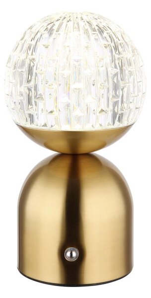 Globo 21007M-Lampada da tavolo LED dimmerabile con funzione Touch JULSY LED/2,5W/3,7V 2700/4000/6500K ottone