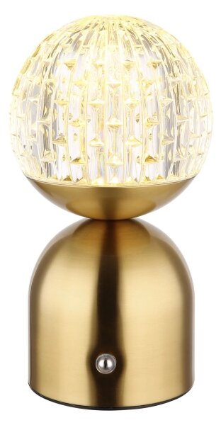 Globo 21007M-Lampada da tavolo LED dimmerabile con funzione Touch JULSY LED/2,5W/3,7V 2700/4000/6500K ottone