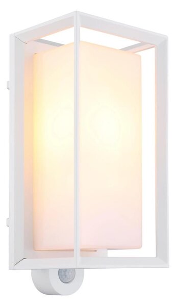 Globo 31982WS - Applique da esterno con sensore LOGANA 1xE27/60W/230V IP44 bianco