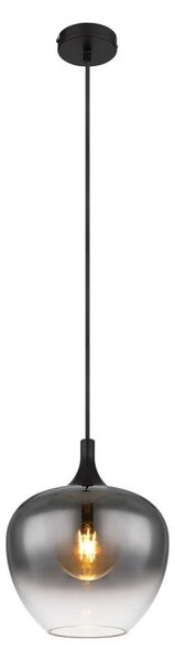Globo 15548H - Lampadario a sospensione con filo MAXY 1xE27/40W/230V diametro 24 cm nero