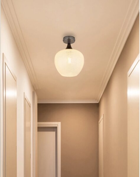 Globo 15548DK - Plafoniera MAXY 1xE27/40W/230V bianco/antracite