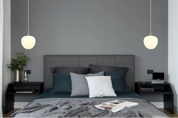 Globo 15548H1W - Lampadario a sospensione con filo MAXY 1xE27/60W/230V diametro 29 cm bianco