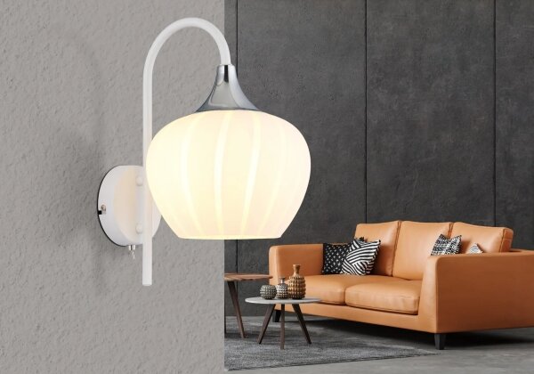 Globo 15548WW - Applique MAXY 1xE27/40W/230V bianco