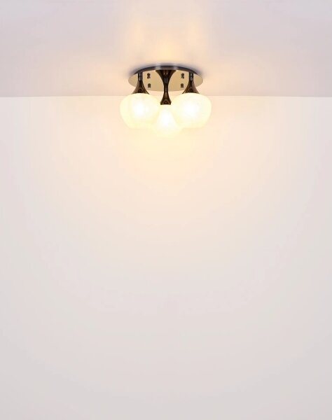Globo 15548-3DK - Lampadario a plafone MAXY 3xE27/40W/230V antracite