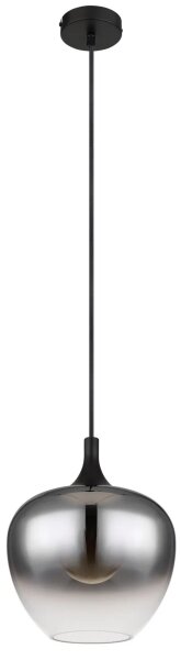 Globo 15548H - Lampadario a sospensione con filo MAXY 1xE27/40W/230V diametro 24 cm nero