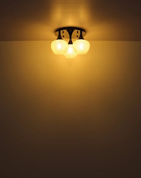 Globo 15548-3DK - Lampadario a plafone MAXY 3xE27/40W/230V antracite