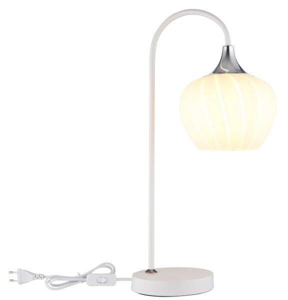 Globo 15548TW - Lampada da tavolo MAXY 1xE27/40W/230V bianco