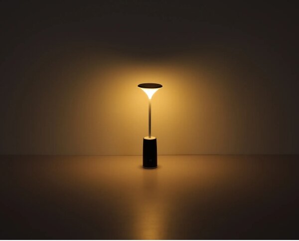 Globo 21020B - Lampada da tavolo LED dimmerabile QUIRIN LED/1,2W/3,7V 3000K nero