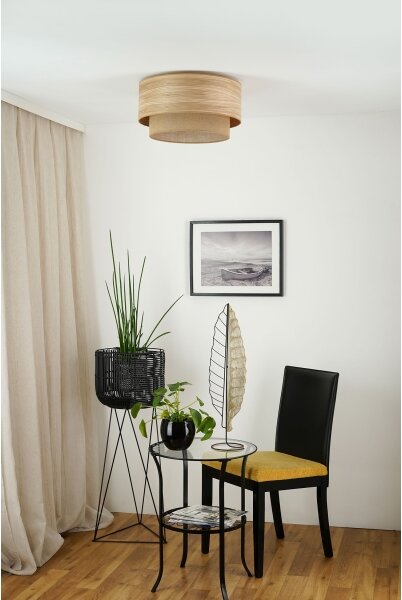 Brilagi - Plafoniera MONTANA BOHO 1xE27/15W/230V diametro 45 cm marrone