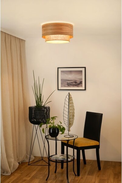 Brilagi - Plafoniera MONTANA BOHO 1xE27/15W/230V diametro 45 cm marrone