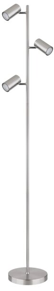 Globo 57910S - Lampada con piedistallo ROBBY 3xGU10/5W/230V cromo opaco
