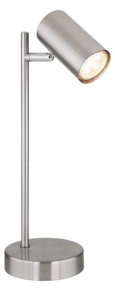 Globo 57910T - Lampada da tavolo ROBBY 1xGU10/5W/230V cromo opaco