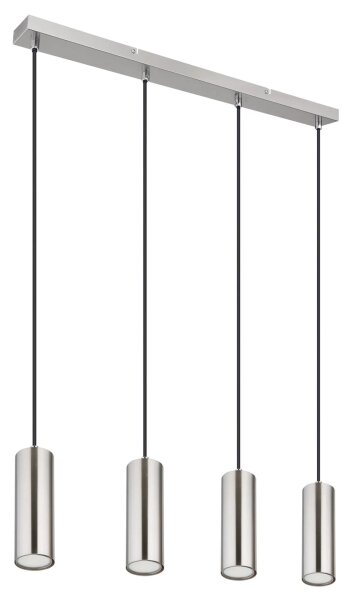 Globo 57911-4H - Lampadario a sospensione con filo ROBBY 4xGU10/35W/230V cromo opaco