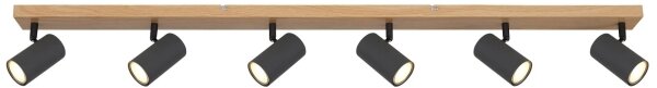 Globo 57911-6DG - Faretto ROBBY 6xGU10/35W/230V marrone/nero