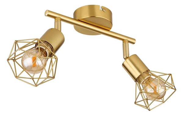 Globo 54802GB-2 - Faretto XARA I 2xE14/40W/230V oro
