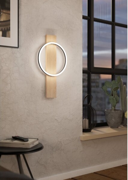 Eglo 901715 - Applique a LED BOYAL LED/12W/230V 3000K beige/nero