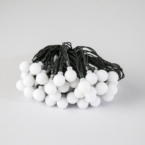 Brilagi - Catena decorativa solare a LED BUBBLE, 50 LED / 8 modalità, 7 m, IP65, bianco caldo