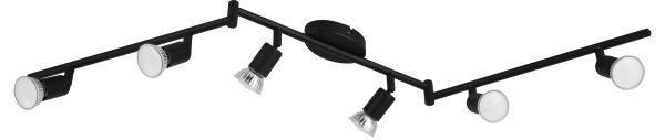 Eglo 32433 - Faretto LED BUZZ-LED 6xGU10/2,8W/230V 3000K nero
