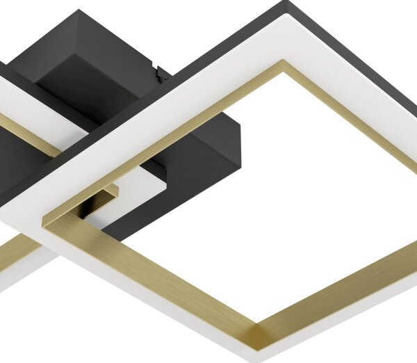 Eglo 901225-Plafoniera LED dimmerabile CALLIERA LED/18,4W/230V nero/oro