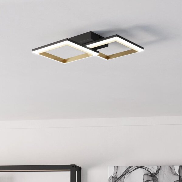 Eglo 901225-Plafoniera LED dimmerabile CALLIERA LED/18,4W/230V nero/oro