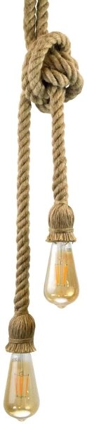 Lampadario LED a sospensione con filo ROPE 2xE27/10W/230V