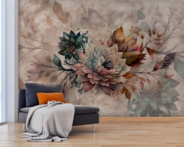 Carta da parati Composizione in stile Grange, Carta da parati 3D, Carta da parati Fiori 3D, u93919 : Uwalls.it
